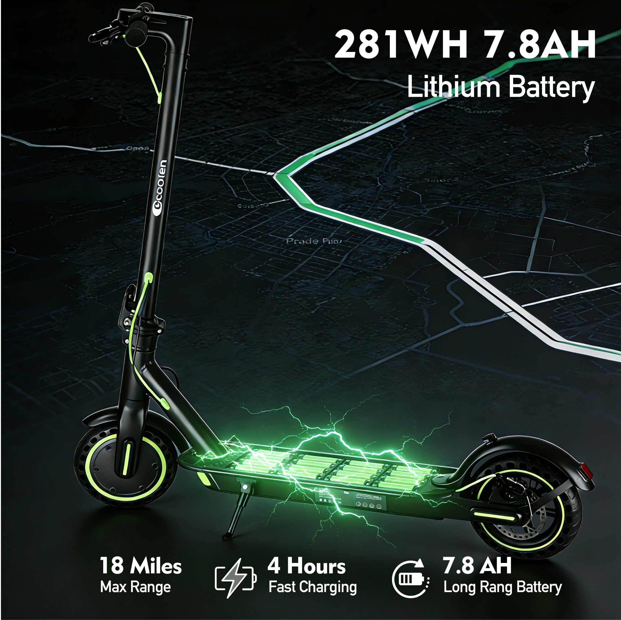 DUODIAN F20 Electric Scooter for Adults, 350W Motor, 19 MPH, 15 Miles Range, 8.5" Pneumatic Tires