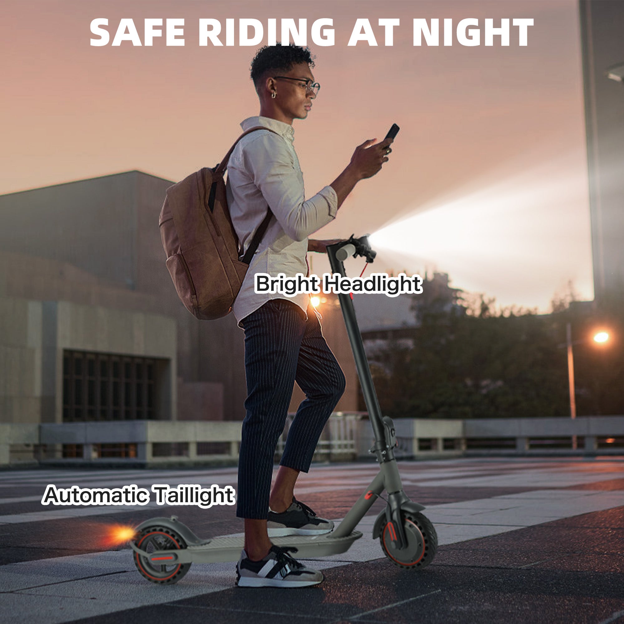 DUODIAN F20i Electric Scooter for Adults, 350W Motor, 15 MPH, 10 Miles Range, 8.5" Pneumatic Tires