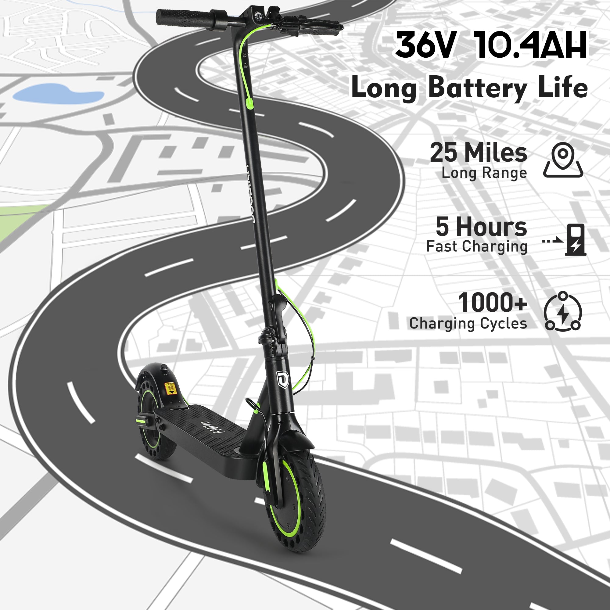 DuoDian F30Pro wider deck platform for comfortable foot placement