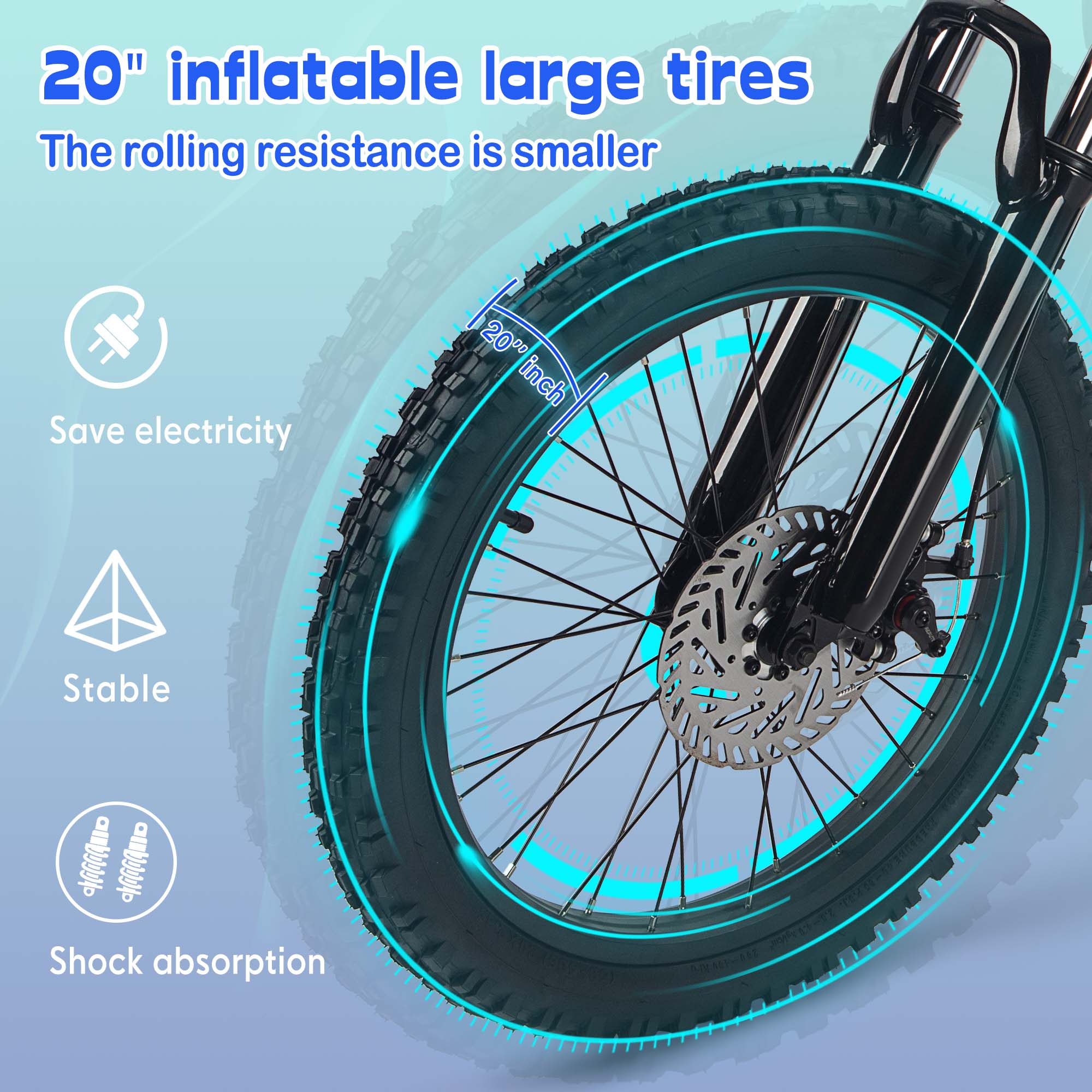 DuoDian KIDS ELECTRIC BIKE 350W 20" FOR AGES 9+, UP TO 18.6 MPH, 15.5 MILES RANGE