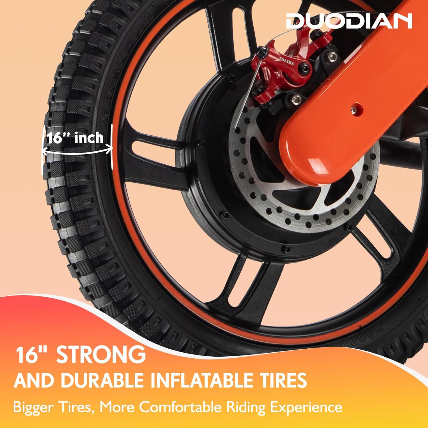 DuoDian 350W Kids Electric Motorcycle 16"