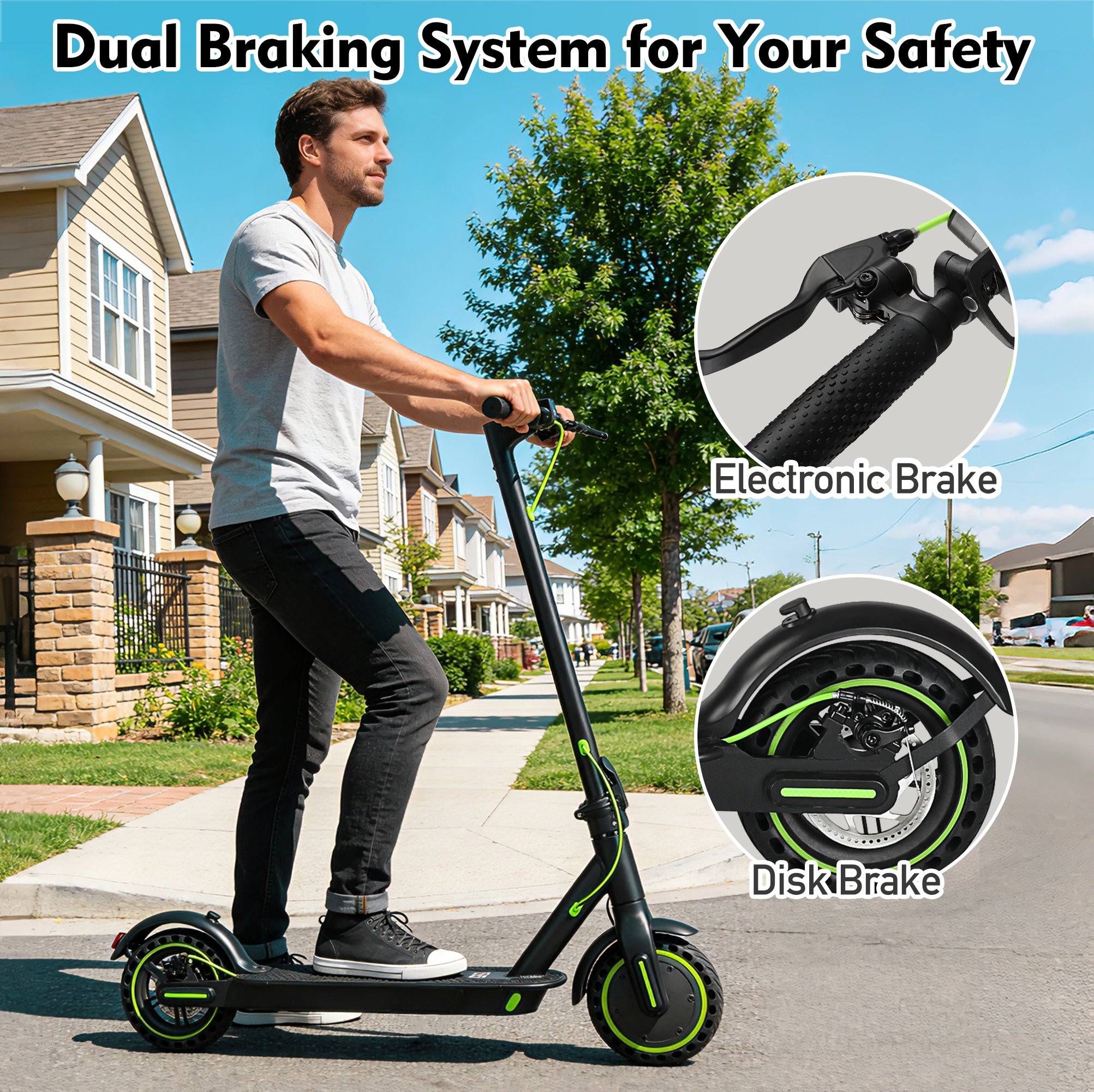 DuoDian F20 deck surface and kickstand detail