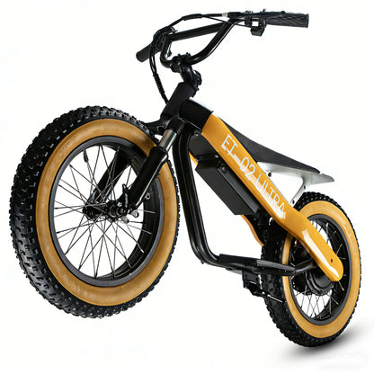 DuoDian ET-02 Ultra fat tire close-up 3-inch knobby off-road tread