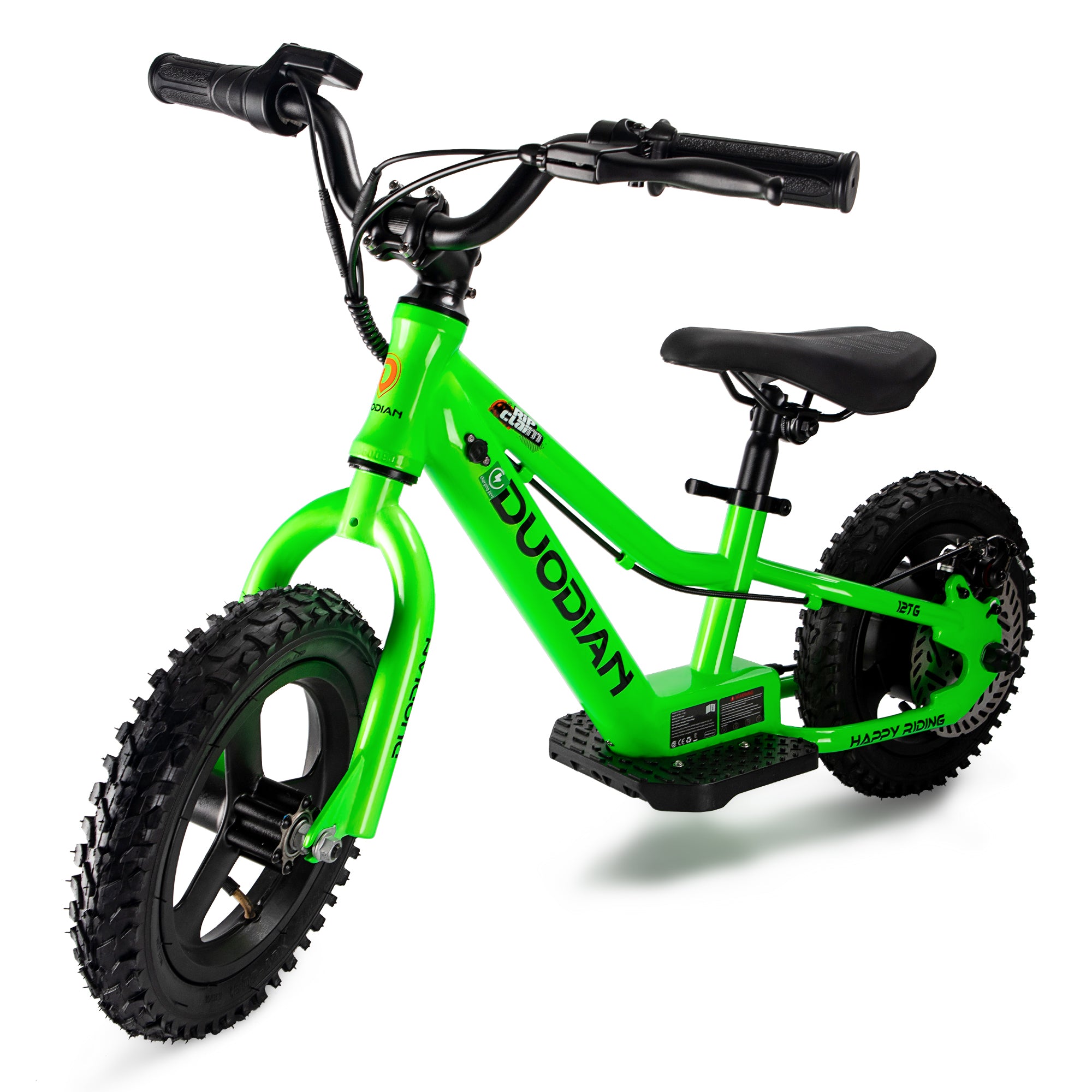 DUODIAN 12" Kids Electric Balance Bike 120W for Ages 3-6 (12TW/12TG), 9.3 MPH, 5 Miles Range