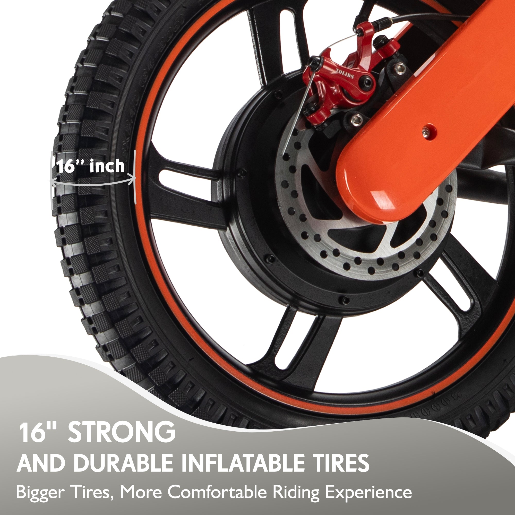 DUODIAN ET-01 Kids Electric Dirt Bike 350W 16" for Youth Riders, up to 15 MPH, 15 Miles Range