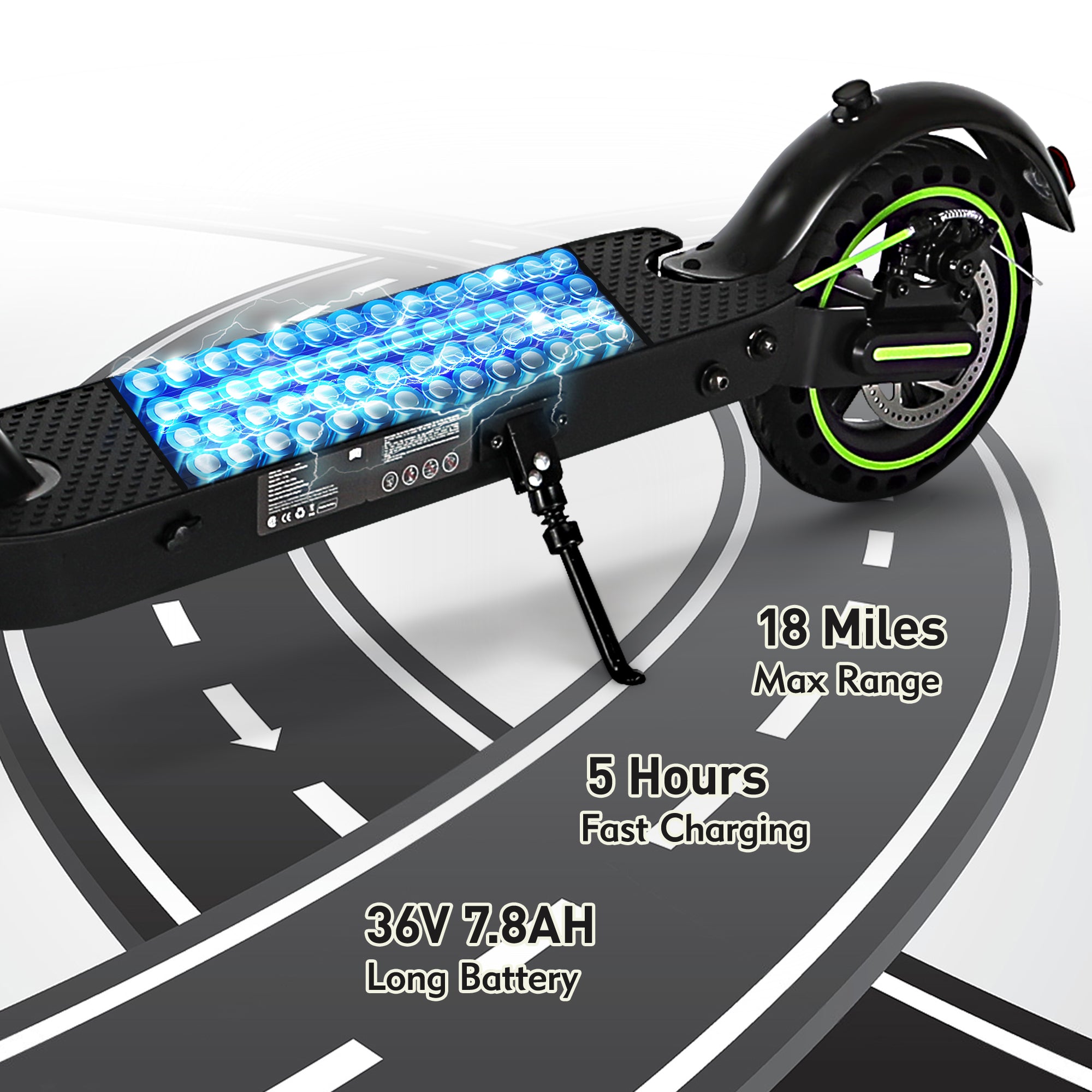 DUODIAN F20Max Electric Scooter for Adults, 350W Motor, Rear Shock, 19 MPH, 15 Miles Range, 8.5" Pneumatic Tires