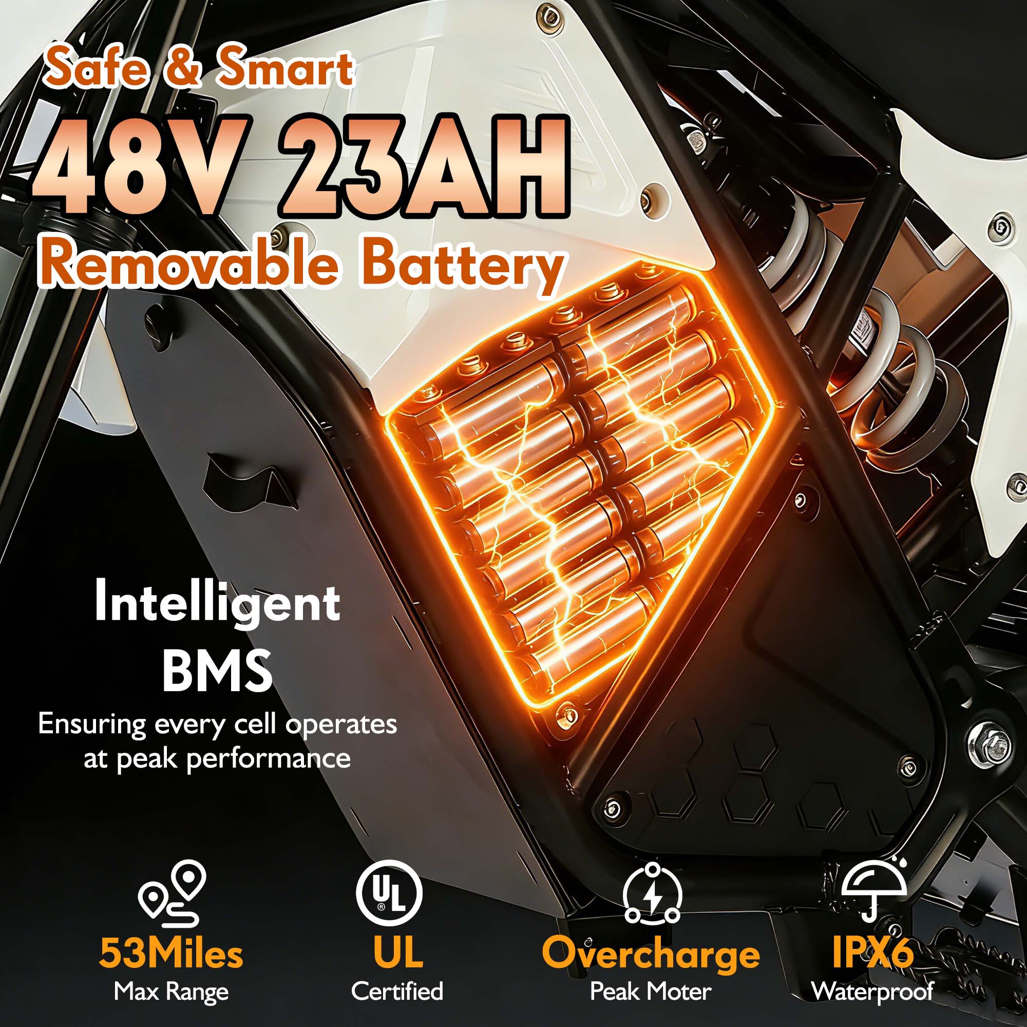 DuoDian 3500W Electric Dirt Bike for Teens & Adults