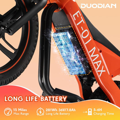 DuoDian 350W Kids Electric Motorcycle 16"