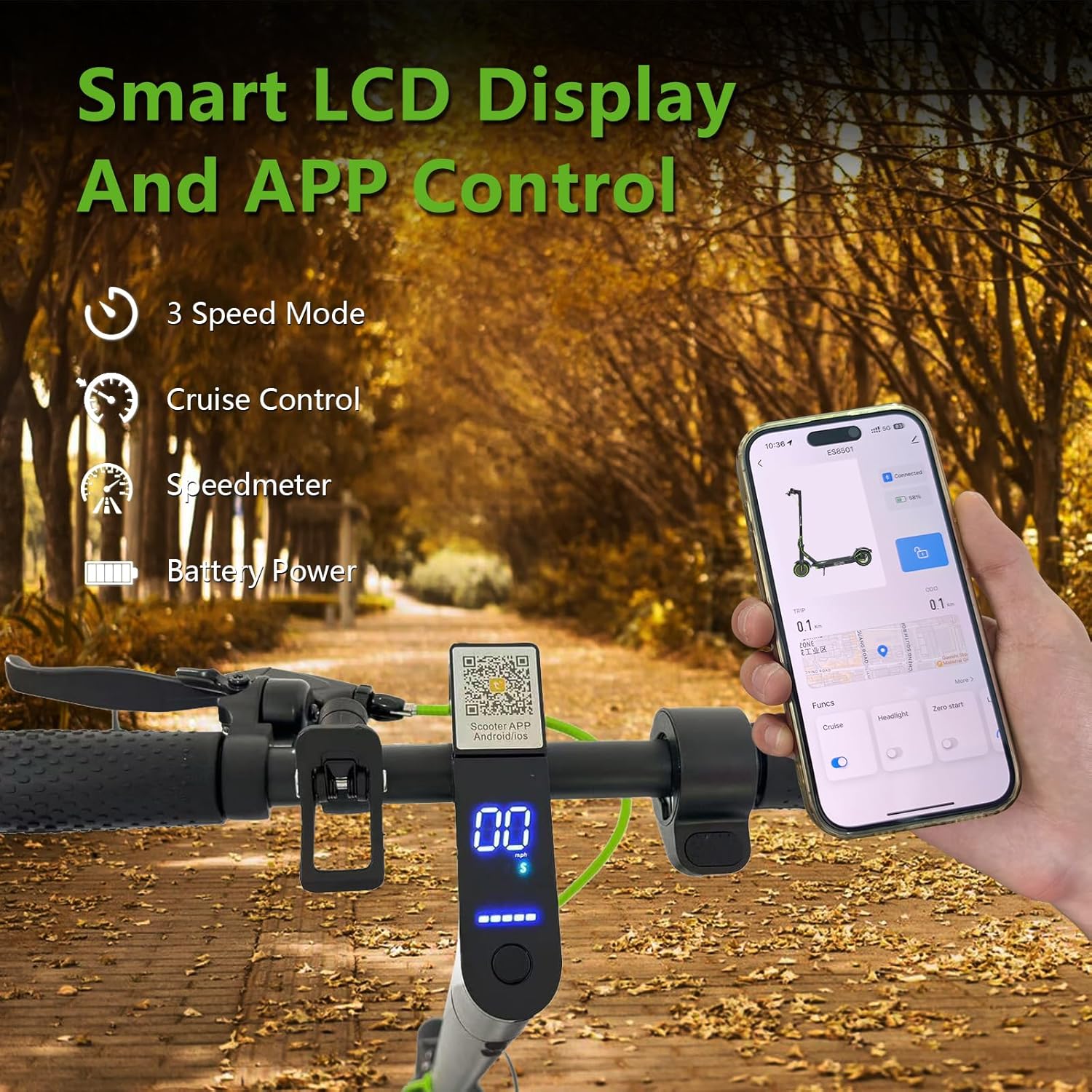 Electric Scooter for Adults,Folding E Scooter with 350W/500W Motor 19Mph Top Speed 18 Miles Long Range,Commuting Motorized Kick Scooters