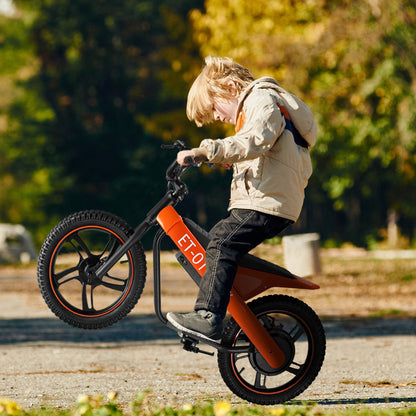 DuoDian ET-01 MAX specs 350W 15 MPH 15-mile range for ages 6-12