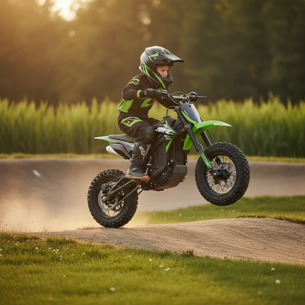 DuoDian ET-02 Ultra Kids Electric Dirt Bike Lifestyle