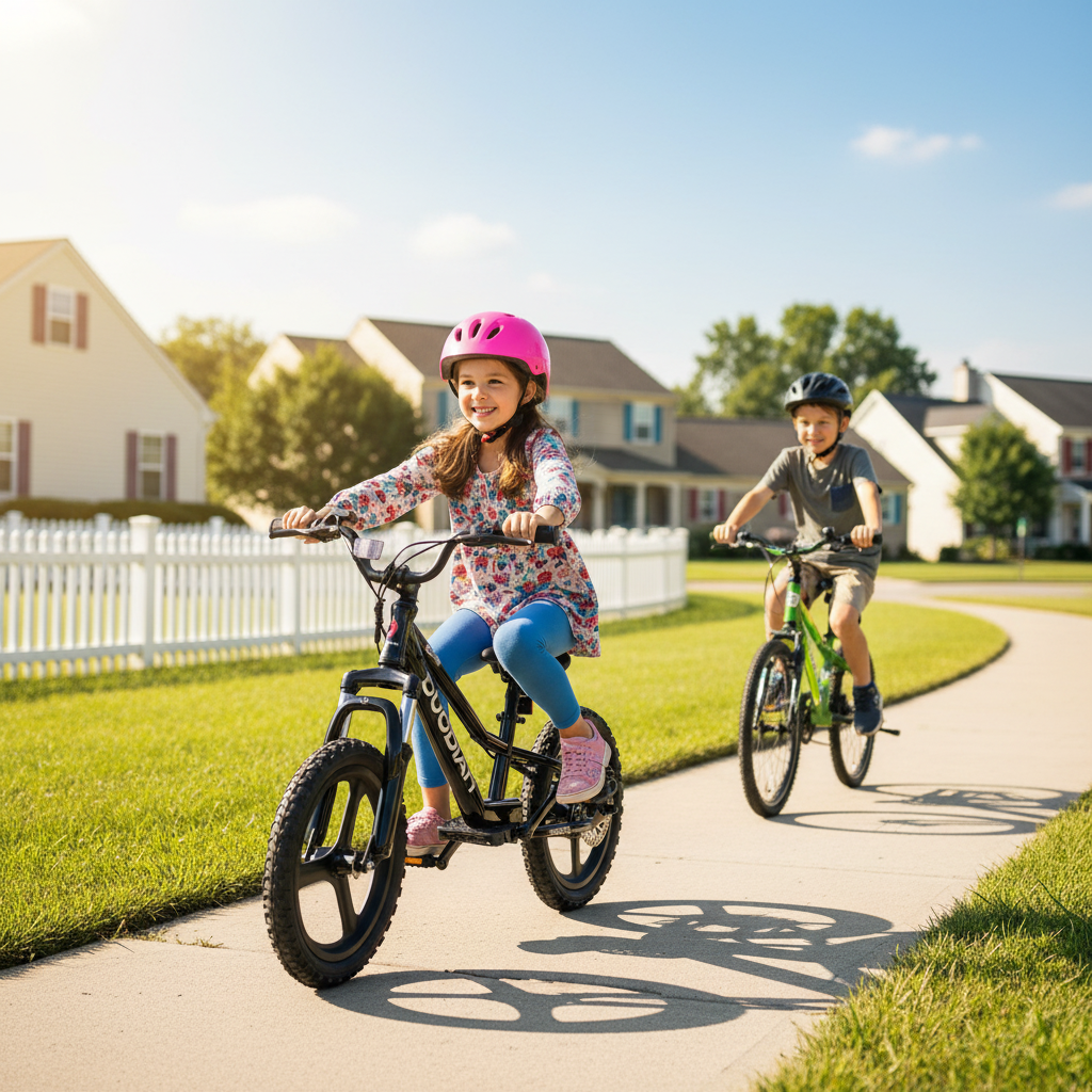 DuoDian Kids Electric Bike 250W 16" Lifestyle